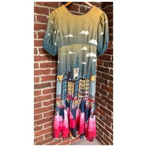 NWT Anthropologie Conditions Apply Cut Out Adjustable Back Dress  Size Small